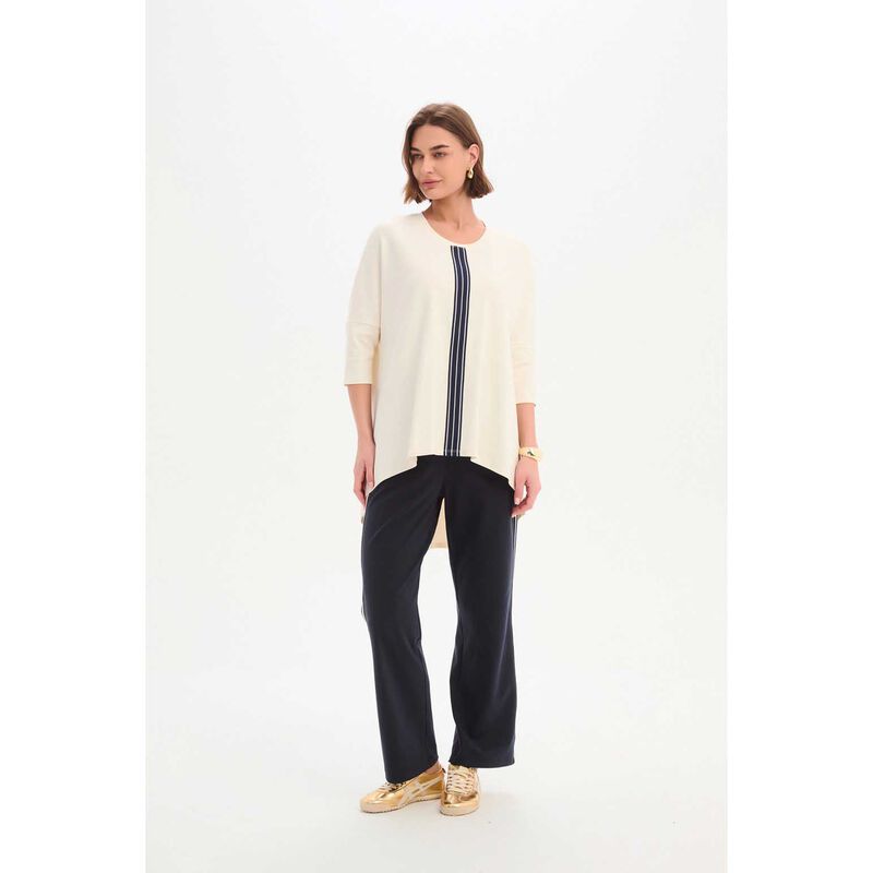 TIRELLI Stripe Front 3/4 Sleeve Tee image number 11